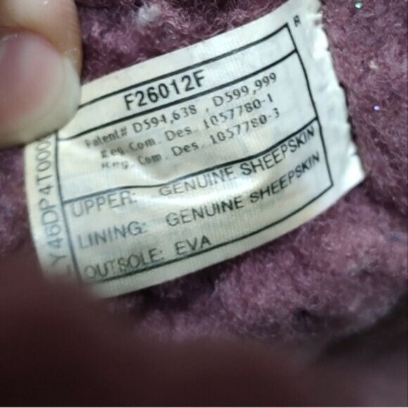 UGG Custom Denim Patchwork Bailey Button Boots 6Y 5W - Picture 10 of 11